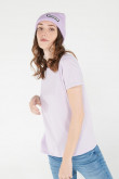 Camiseta manga corta unicolor.