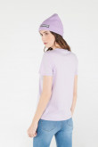 Camiseta manga corta unicolor.