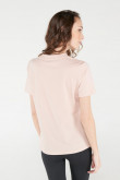 Camiseta manga corta unicolor.
