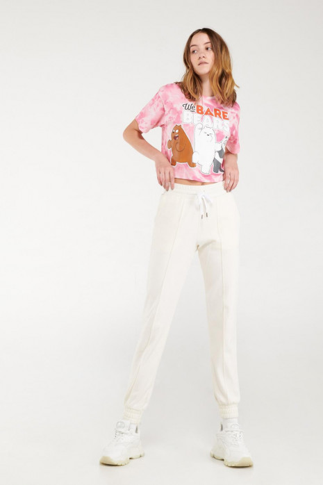 Camiseta Tie dye,  manga corta estampada de Escandalosos