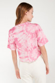 Camiseta Tie dye,  manga corta estampada de Escandalosos