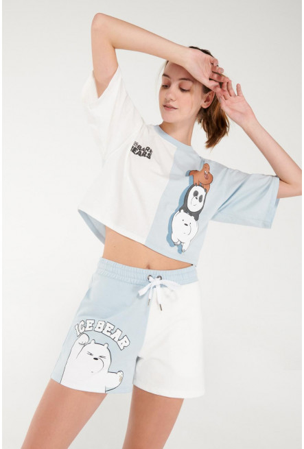 Short corto estampado de Escandalosos