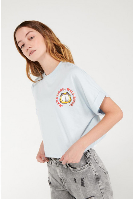 Camiseta estampado de Garfield.