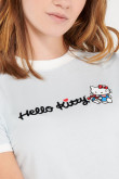 Camiseta manga corta, estampado de Hello Kitty