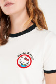 Camiseta manga corta, estampado de Hello Kitty