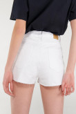 Short denim tiro alto