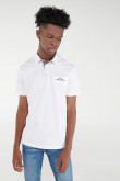 Camiseta Polo unicolor con cuello y puños tejidos