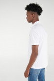 Camiseta Polo unicolor con cuello y puños tejidos