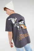 Camiseta manga corta, estampado de Los Picapiedra.