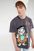 Camiseta manga corta, estampado de Los Picapiedra.