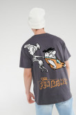 Camiseta manga corta, estampado de Los Picapiedra.