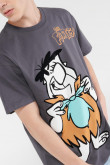 Camiseta manga corta, estampado de Los Picapiedra.