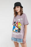 Camiseta manga corta, estampado de Hello Kitty
