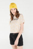 Camiseta manga corta con estampado en frente.