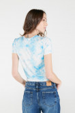 Camiseta Tie dye, manga corta con estampado.