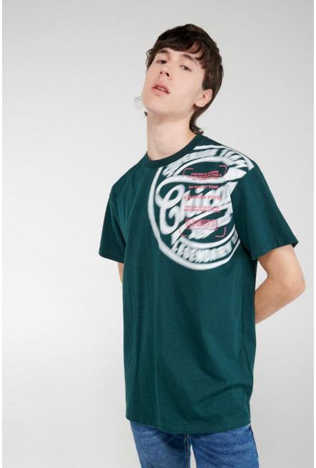 Camiseta manga corta con estampado