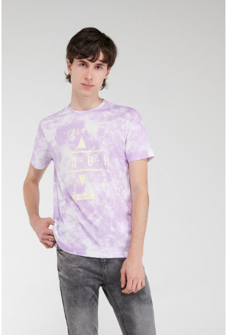 Camiseta manga corta estampada