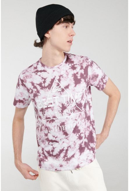 Camiseta manga corta estampada