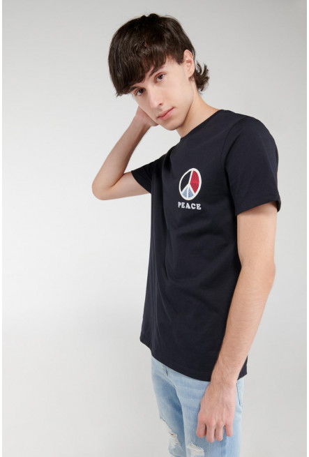Camiseta manga corta con estampado