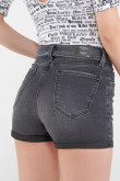 Short denim tiro medio