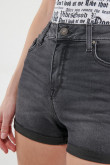 Short denim tiro medio