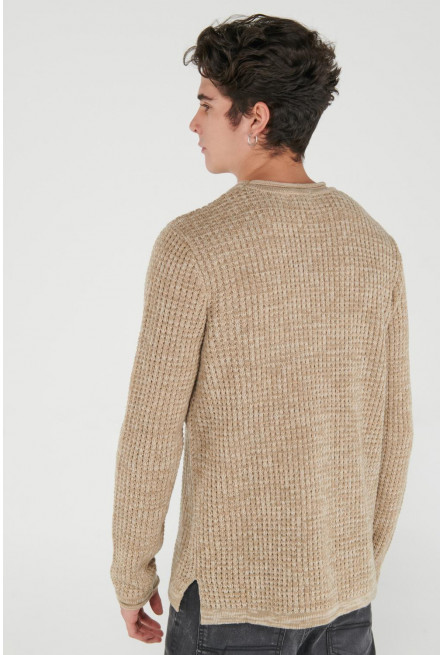 Suéter cuello redondo