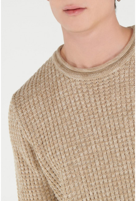 Suéter cuello redondo