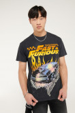 Camiseta manga corta estampado de Rápido y Furioso.