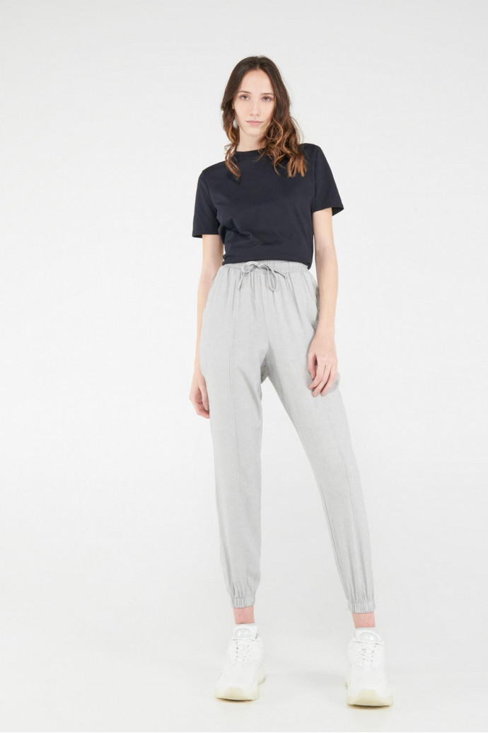 Pantalón estampado con elástico