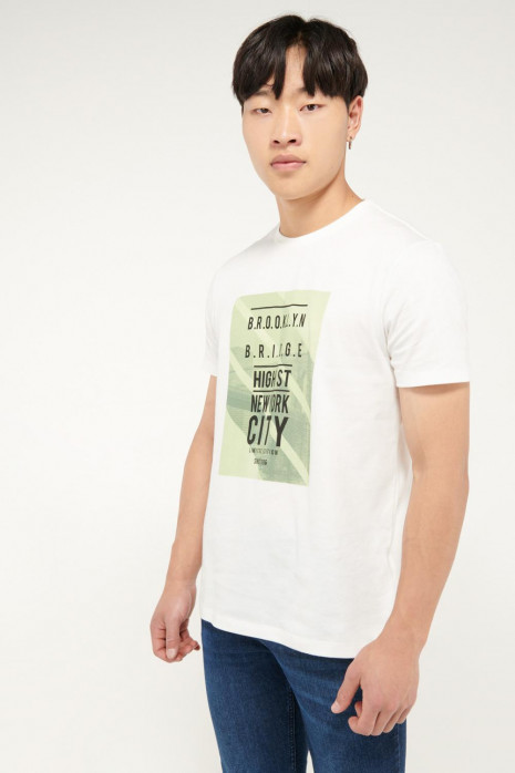 Camiseta manga corta estampada