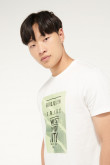 Camiseta manga corta estampada