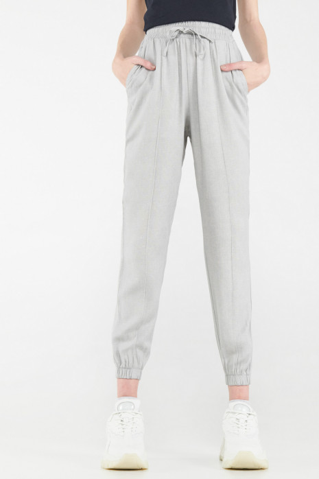 Pantalón estampado con elástico
