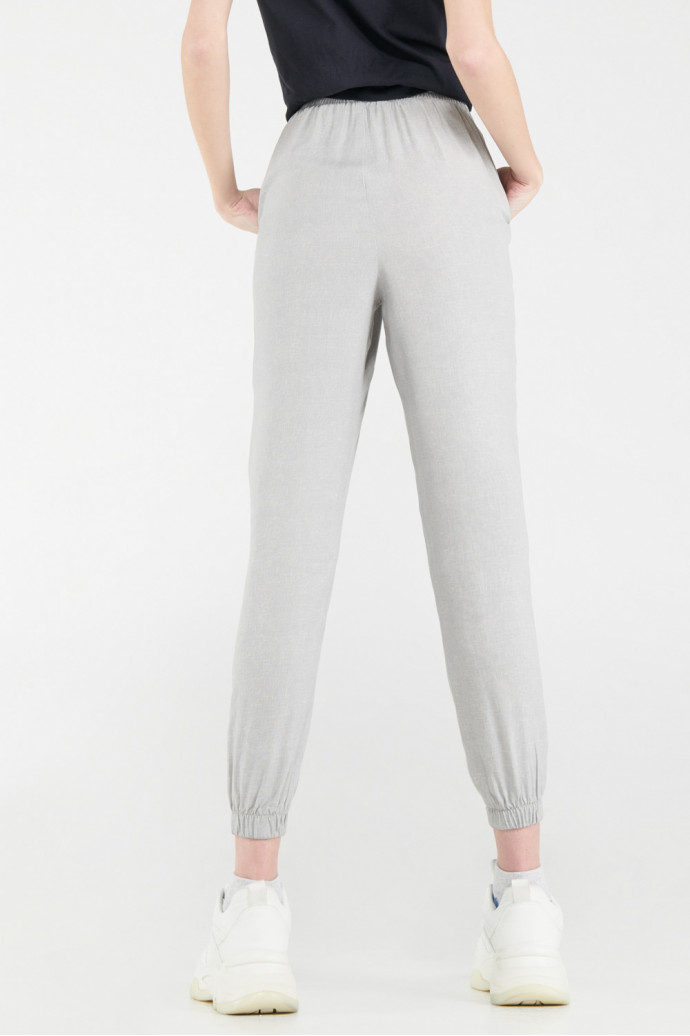 Pantalón estampado con elástico