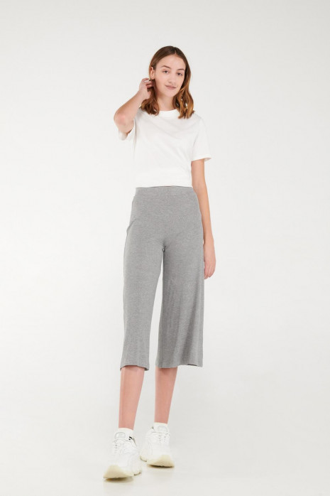 Pantalón culotte en tela de punto