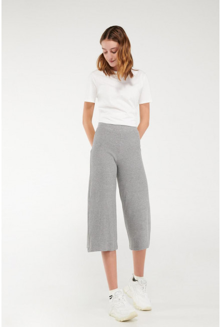 Pantalón culotte en tela de punto