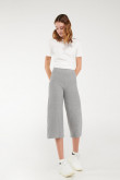 Pantalón culotte en tela de punto