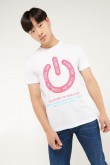 Camiseta manga corta estampada