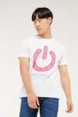 Camiseta manga corta estampada
