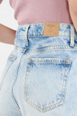 Short denim tiro alto