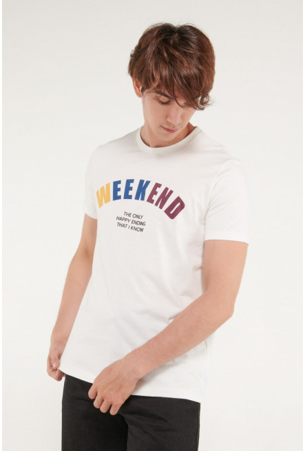 CAMISETA MANGA CORTA ESTAMPADA