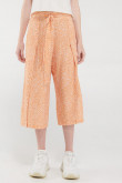 Pantalón culotte con cinturón