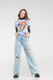 Camiseta, estampado de Rolling Stones
