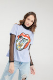 Camiseta, estampado de Rolling Stones