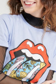 Camiseta, estampado de Rolling Stones