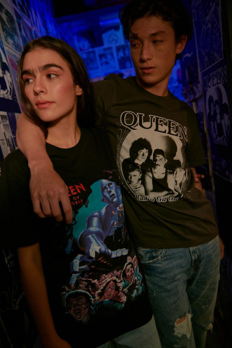 Camiseta manga corta, estampado de Queen.