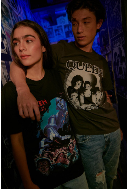 Camiseta manga corta, estampado de Queen.