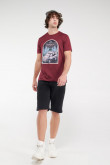 Camiseta manga corta, estampado de  Monopolio
