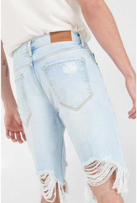 Bermuda slim con rotos