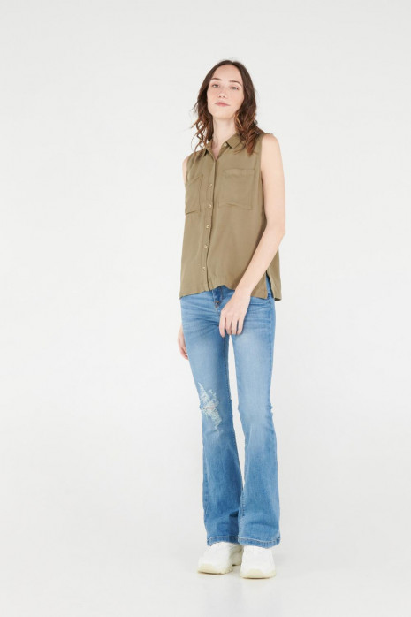 Blusa unicolor