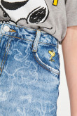 Falda Jean Snoopy